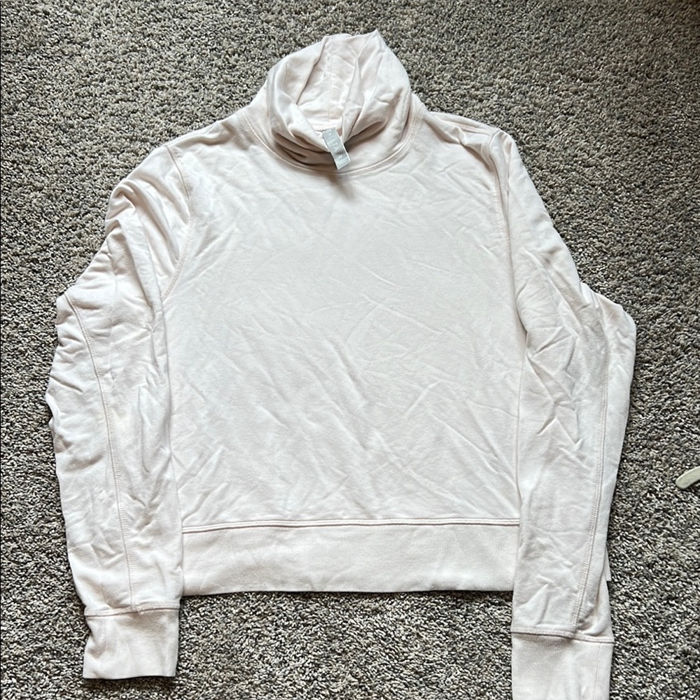 Athleta Light Cream Turtleneck